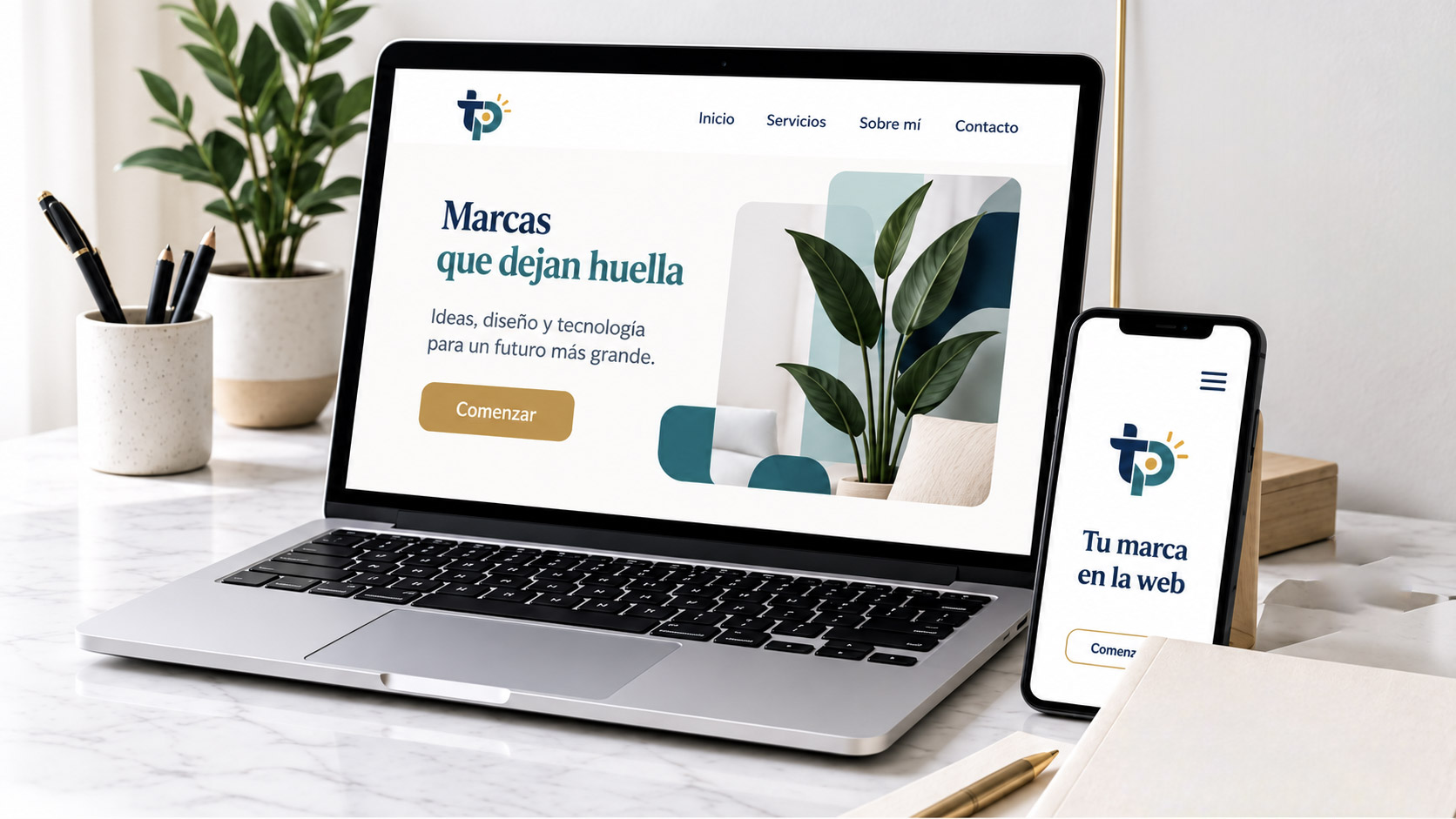 Espacio de trabajo de diseño web